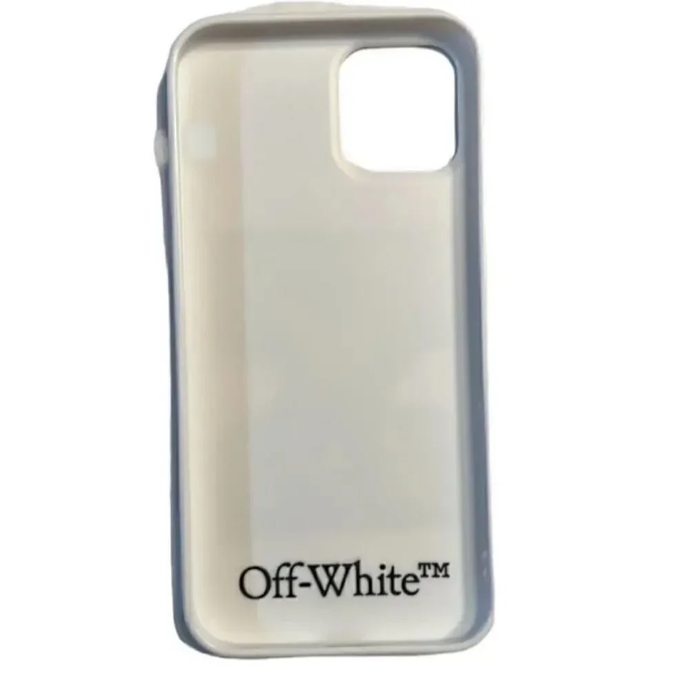 Authentic Unisex Off White Multi Colored 12/12Pro Phone White Case.